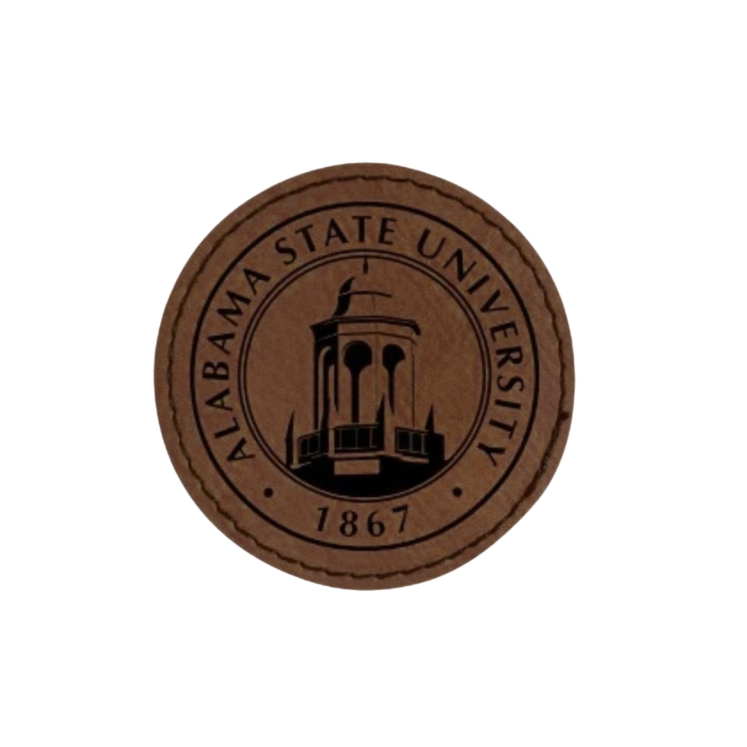Alabama State University Seal Faux Leather Patch