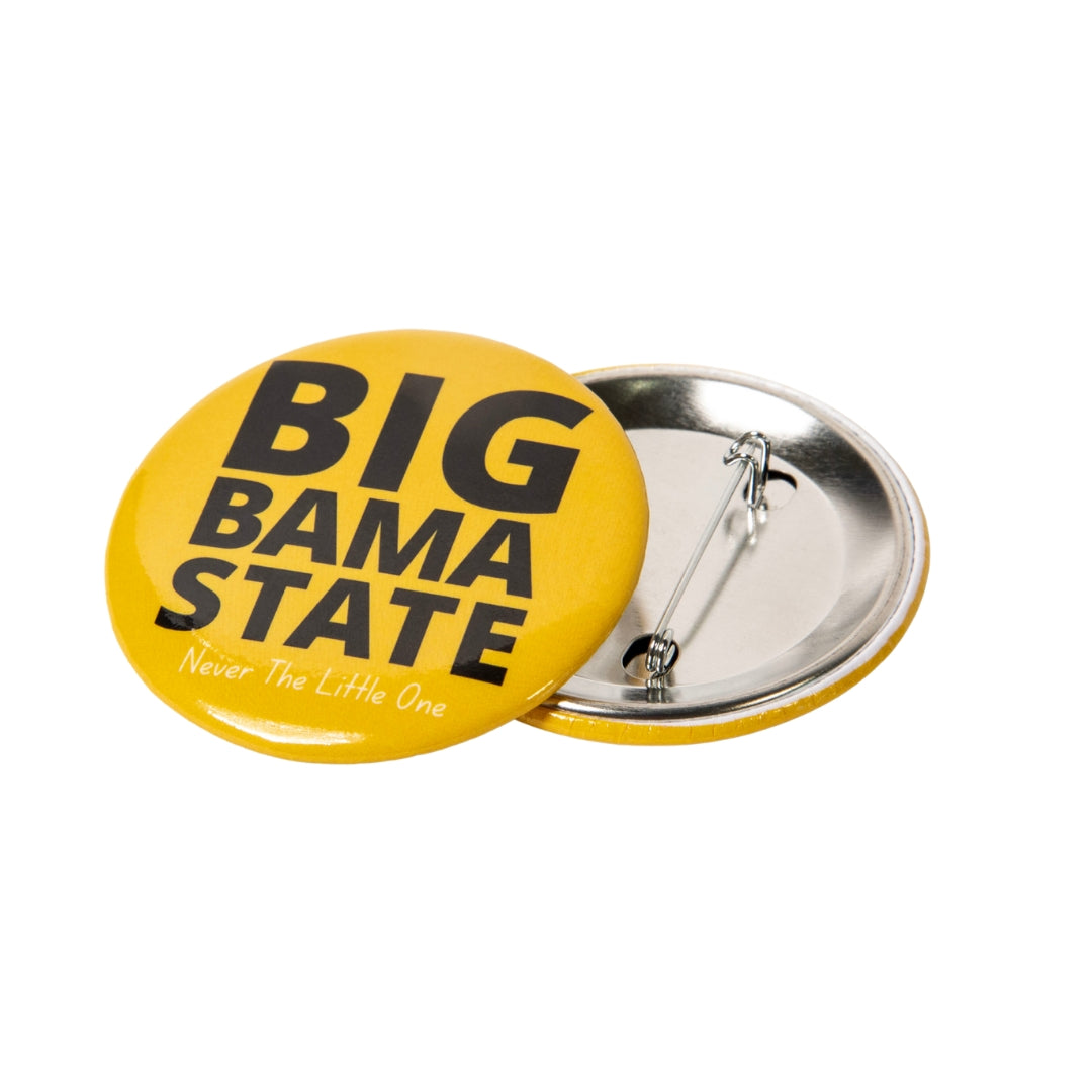 Big Bama State Button (Mustard)