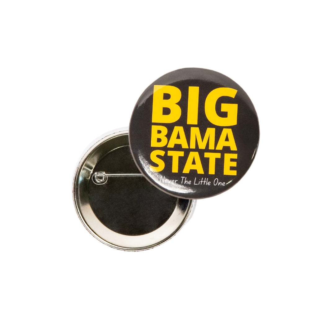Big Bama State Button (Black)
