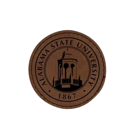 Alabama State University Seal Faux Leather Patch