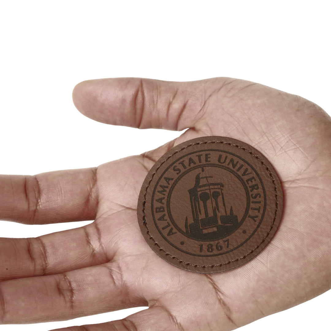 Alabama State University Seal Faux Leather Patch