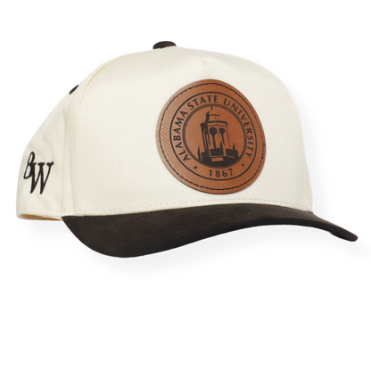 The Faux Leather Seal Snapback