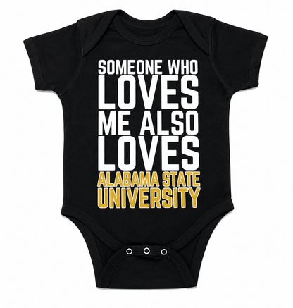 Onesie Someone Who Loves Alabama State - Black
