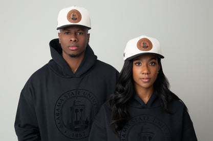 The Faux Leather Seal Snapback